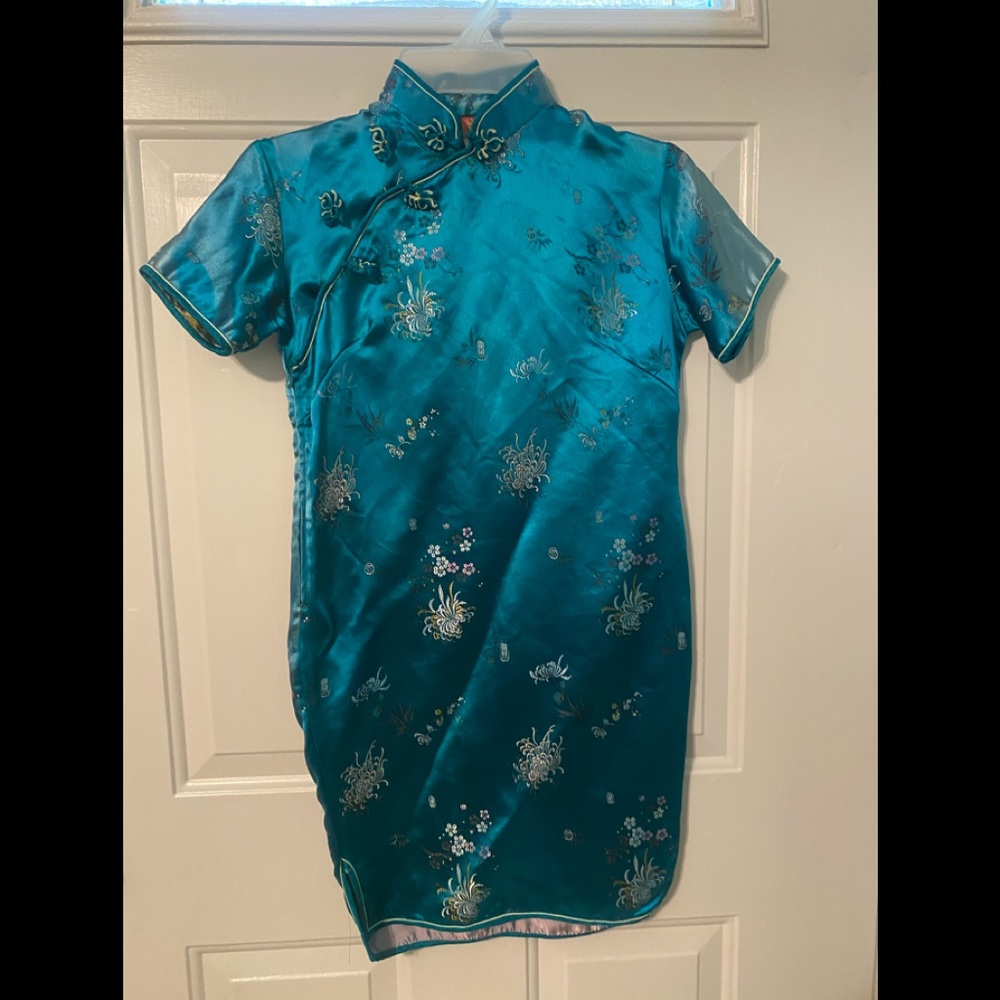 BOGO🔥🔥🔥Wounded Bird Satin Cheongsam Dress
